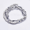 Electroplate Non-magnetic Synthetic Hematite Beads Strands G-K237-07B-1