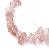 Cherry Quartz Glass Anklets AJEW-AN00592-05-3