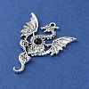 Tibetan Style Alloy Pendants PALLOY-O002-15B-AS-2