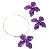 Alloy Stud Earrings & Charm Choker Sets WG3F7DF-01-4