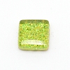 Glitter Glass Cabochons GLAA-WH0018-91F-1