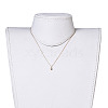 Brass Pendant Necklaces NJEW-JN02386-12