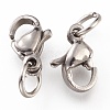 304 Stainless Steel Lobster Claw Clasps STAS-G240-01A-P-3