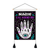 Halloween Theme Polyester Wall Hanging Tassel Tapestry HAWE-PW0001-107A-1