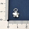 925 Sterling Silver 5-Petal Flower Charms STER-U009-01S-01-4