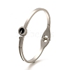 304 Stainless Steel Hinged Enamel Bangles for Women BJEW-F474-45P-4