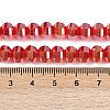 Electroplate Transparent Glass Beads Strands EGLA-B011-08A-AB01-4