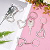 CHGCRAFT 12Pcs Alloy Keychain KEYC-CA0001-10-4