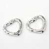 Tibetan Style Alloy Heart Bead Frames TIBE-R309-11AS-RS-1