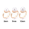 Brass Cuff Ring Settings KK-T076-80G-4