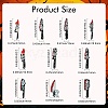 20Pcs 10 Styles Printed Opaque Acrylic Pendants MACR-CJ0001-87-2