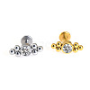 316L Surgical Stainless Steel & G23 Titanium Crystal Rhinestone Labrets for Women Men WG3A239-50-1