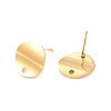 201 Stainless Steel Stud Earrings Finding STAS-B035-07G-1