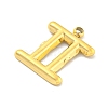 Real 18K Gold Plated Vacuum Plating 304 Stainless Steel Pendants STAS-L278-002G-03-2
