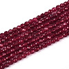 Dyed Natural Ruby Beads Strands G-T143-06-4