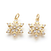 Brass Micro Pave Cubic Zirconia Pendants LS-KK-F774-10G-NR-1