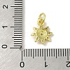 Brass Micro Pave Cubic Zirconia Charms KK-M283-23A-01-3