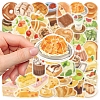 50Pcs Afternoon Tea PVC Waterproof Stickers PW-WGE00E4-01-4