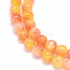 Natural Dyed Jade Beads Strands G-F601-A21-3