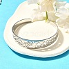 Non-Tarnish 304 Stainless Steel Cuff Bangles BJEW-M234-02P-4