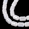 Electroplate Imitation Jade Glass Beads Strands EGLA-Q132-03A-B01-3