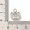 Rack Plating Brass Micro Pave Cubic Zirconia Pendants KK-H508-28P-07-3