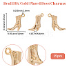15Pcs Brass Pendants KK-BBC0019-21-2