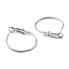 Iron Huggie Hoop Earring Findings IFIN-E025-01B-P-2