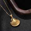 304 Stainless Steel Pendant Necklaces for Women NJEW-S439-02A-G-3