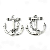 Tibetan Style Alloy Anchor Pendants X-TIBEP-839-AS-NR-1