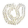 Electroplate Baking Paint Transparent Glass Beads Strands GL-N005-02A-C15-2