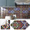 PVC Tiles Moroccan Design Self-Adhesive Wall Stickers PW24030230561-1