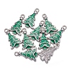 Alloy Enamel Pendants EAP0307Y-4