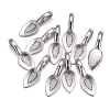 Tibetan Style Alloy Glue-on Flat Pad Bails LS-AB3348Y-4