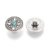 Zinc Metal Alloy & Natural Turquoise Buttons LS-BUTT-WH0057-001A-AS-2
