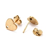 Ion Plating(IP) 304 Stainless Steel Stud Earring Findings LS-STAS-I183-07A-07G-3