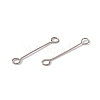 Non-Tarnish 304 Stainless Steel Connector Charms STAS-G291-03B-P-2