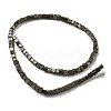 Natural Pyrite Beads Strands G-F631-K29-3