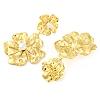 304 Stainless Steel Flower Dangle Stud Earrings for Women EJEW-U023-04G-01-3