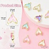 10Pcs 5 Colors Rack Plating Alloy Pendants FIND-YW0006-42-2