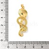 Rack Plating Brass Micro Pave Cubic Zirconia Pendants KK-U022-01B-02-3