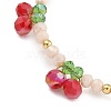 Glass & Brass Beads Bracelets for Women Girl BJEW-TA00547-3