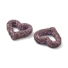 Heart Shape Polymer Clay Rhinestone Beads CLAY-NH0001-09A-05-3
