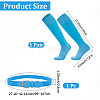 1 Pair Polycotton Solid Color Football Socks AJEW-CL0001-33E-2