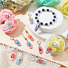 12Pcs 12 Colors Handmade Polymer Clay Sandy Beach Shoe Locking Stitch Marker HJEW-PH01561-5