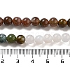 Natural Grey Agate and Indian Agate Beads Strands G-B095-A05-03-6