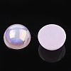 ABS Plastic Imitation Pearl Cabochons OACR-S025-8mm-16-2