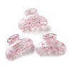 Transparent Floral Pattern Acrylic Claw Hair Clips PW23031332736-1