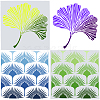 2 Sheets 2 Styles Autumn Theme PET Hollow Out Drawing Painting Stencils DIY-GF0009-78-1