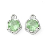 Brass Micro Pave Cubic Zirconia Charms KK-L208-10P-05-2